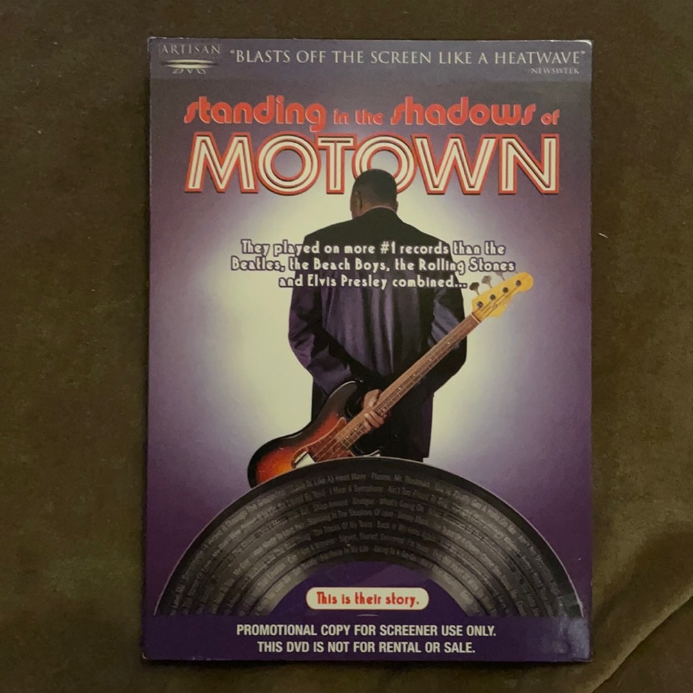 Standing in the Shadows of Motown DVD screener